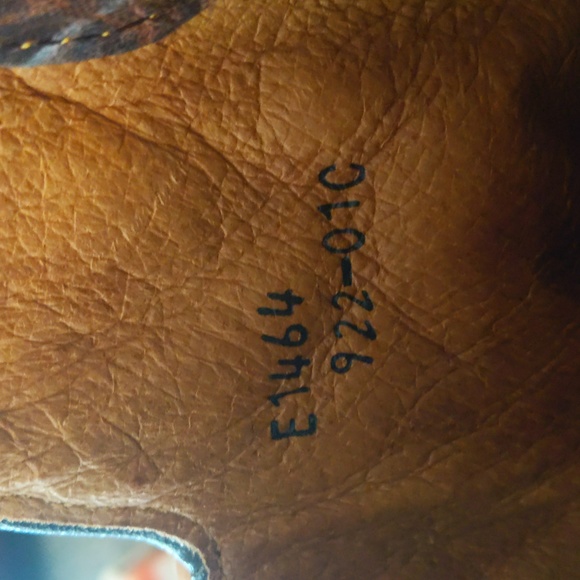 JOHNNY RINGO E1464 distressed brown leather with cheetah cowgirl boots  sz 7.5B - Picture 15 of 16